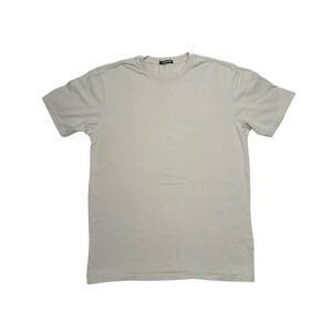 Talentless Mens Short Sleeve Casual Top Basic Plain Tee *Bone Size Medium